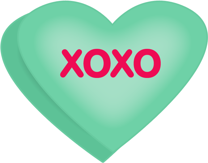Valentine Conversation Hearts Clipart - Valentines Day Candy Hearts Clip Art (700x550)