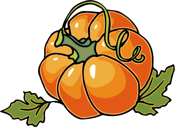Cute Baby Pumpkin Clip Art - Pumpkin Growing Clip Art (588x427)
