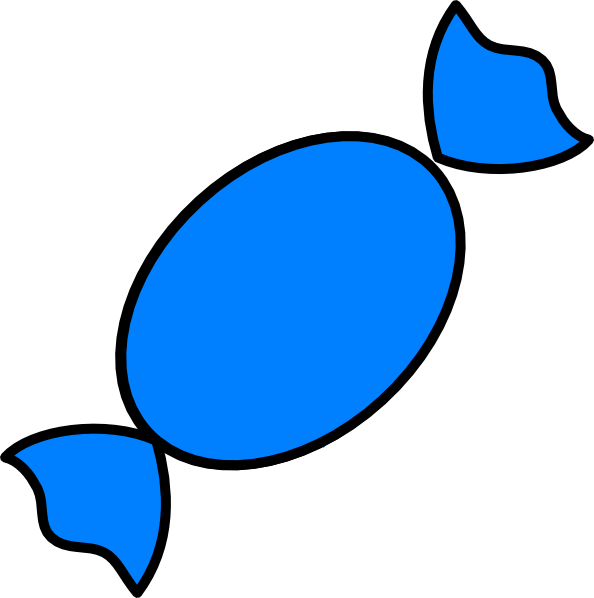 Blue Candy Clip Art At Clkercom Vector Online - Candy Clip Art Blue (594x598)