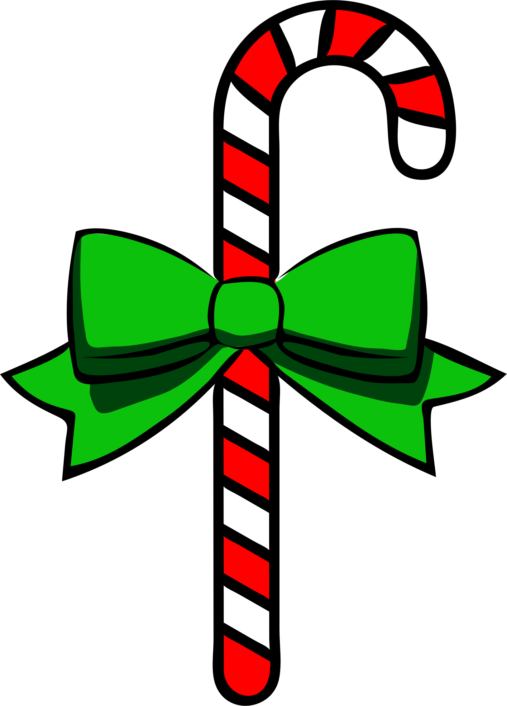 Big Image - Candy Cane Clipart (1627x2265)