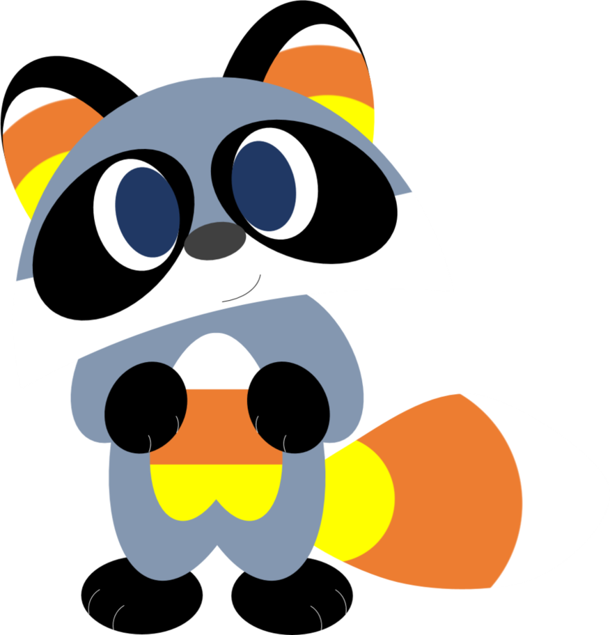 Candy Corn Raccoon By Alice Of Africa - Candy Corn (876x912)