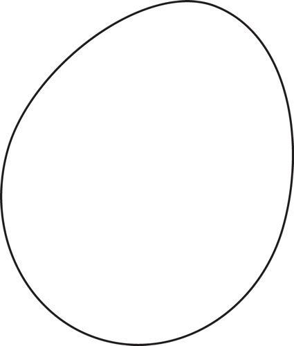Black And White Egg - Vinyl Record White Label (425x500)