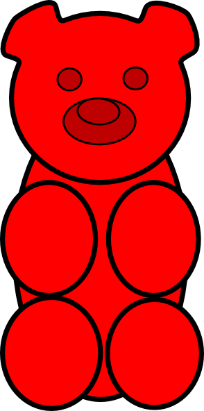 Gummy Bear Clip Art At Clipart - Draw A Gummy Bear (294x592)