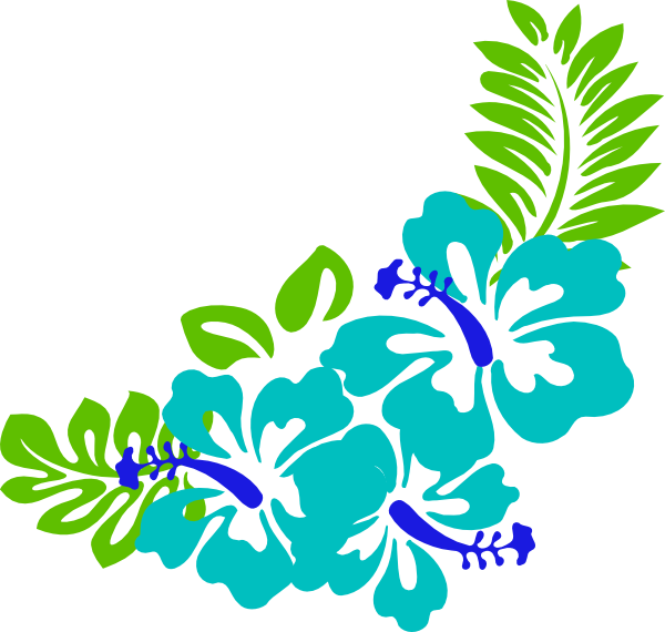 Hawaiian - Hawaii Flowers Clip Art (600x570)