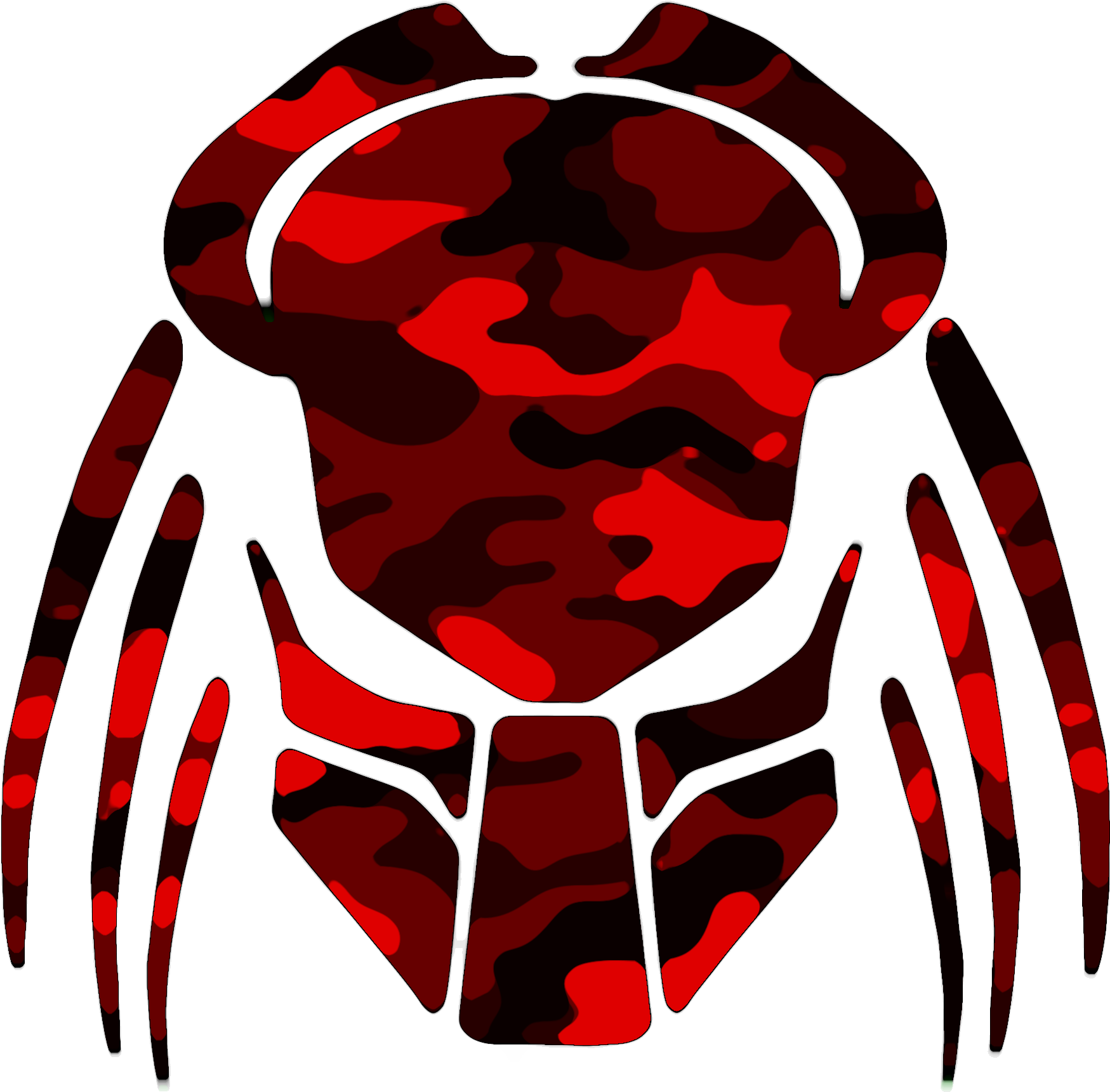 Cybergoth Cut Red Camo Image - Predator Tribal (2225x1946)