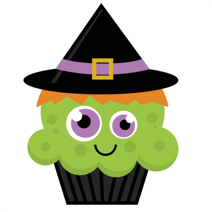 Witch Cupcake Svg Cut File Halloween Svg Cut Files - Halloween Cupcake Clipart (432x432)
