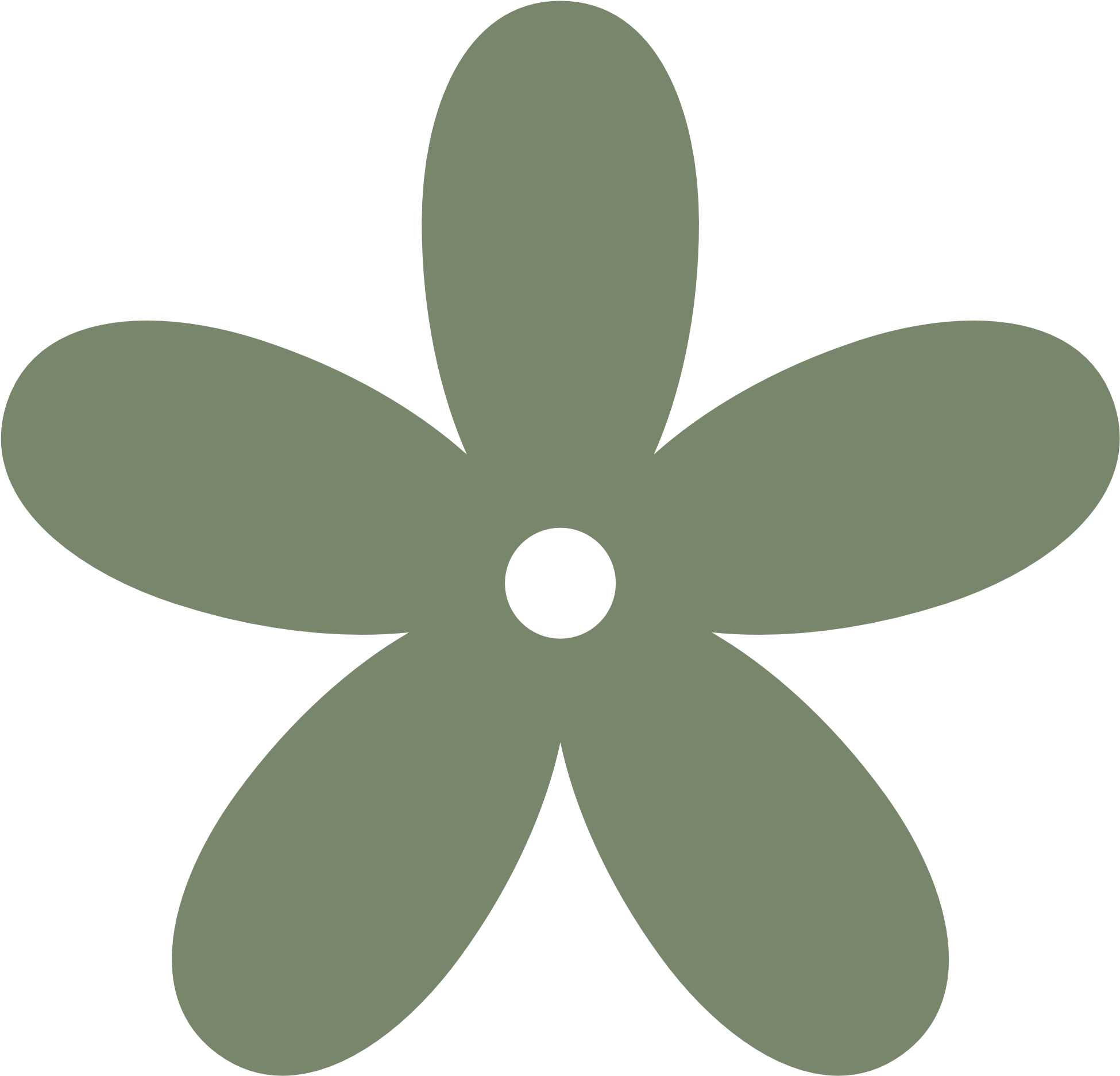 Retro Flower 8 Color Colour Camouflage Green Peace - Flower Clipart Png (1969x1952)