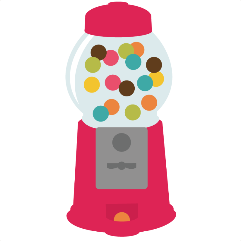 Gumball Clipart Candy Machine - Scalable Vector Graphics (800x800)
