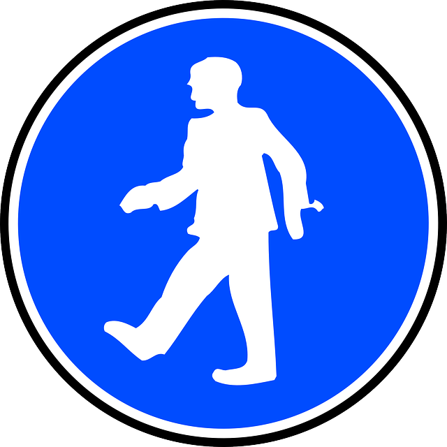 Mandatory Walking Clip Art - Safety Harness Clip Art (640x640)