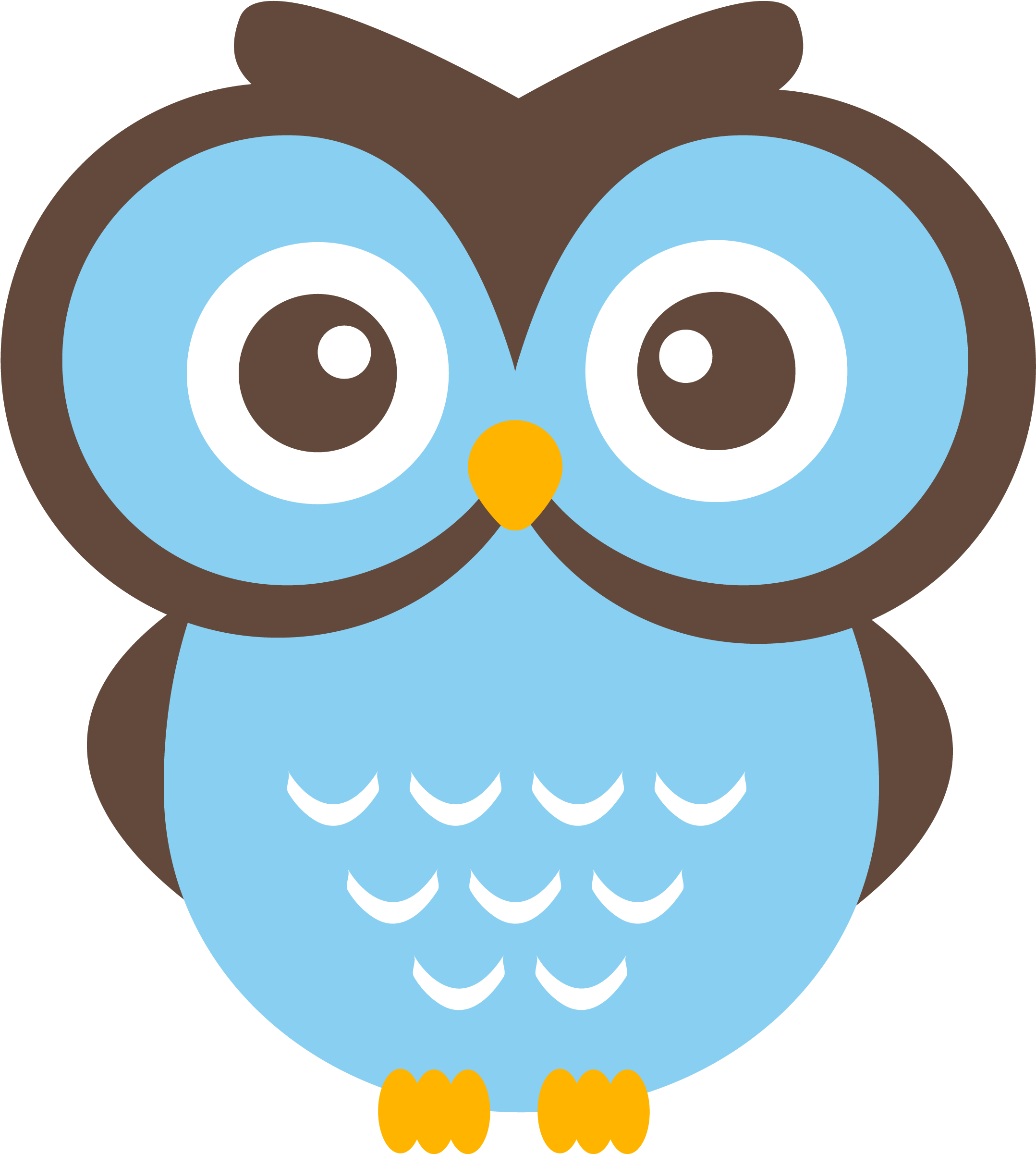 Owl Vacation Free Cliparts All Used For Free - Cute Owl Clip Art (2206x2460)