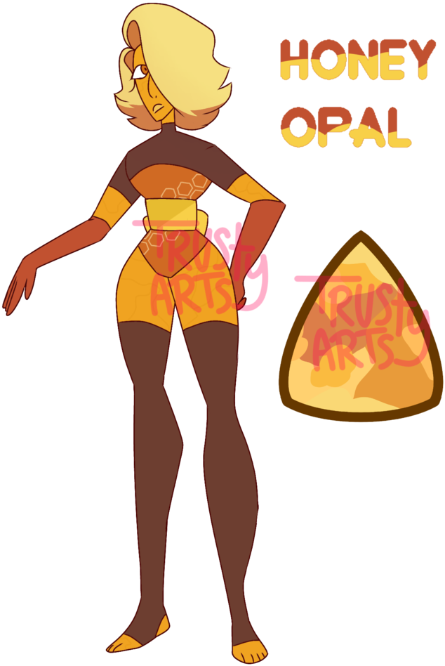 Gem Adopt / Honey Opal By Trustyarts - Cartoon (794x1007)