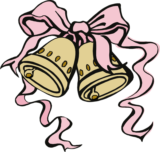 Free Clipart Wedding Bells (553x525)