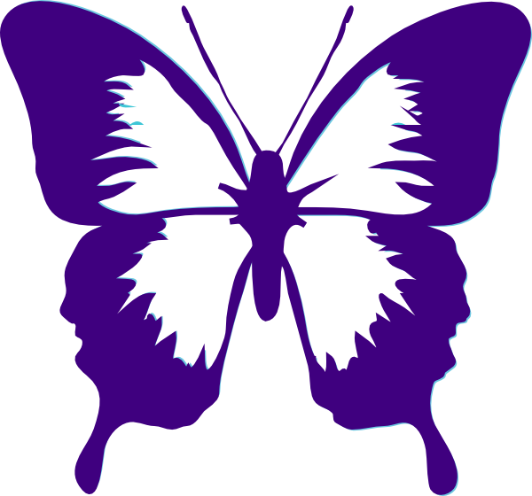 Butterfly Clip Art - Butterfly Black And White Clipart (600x560)