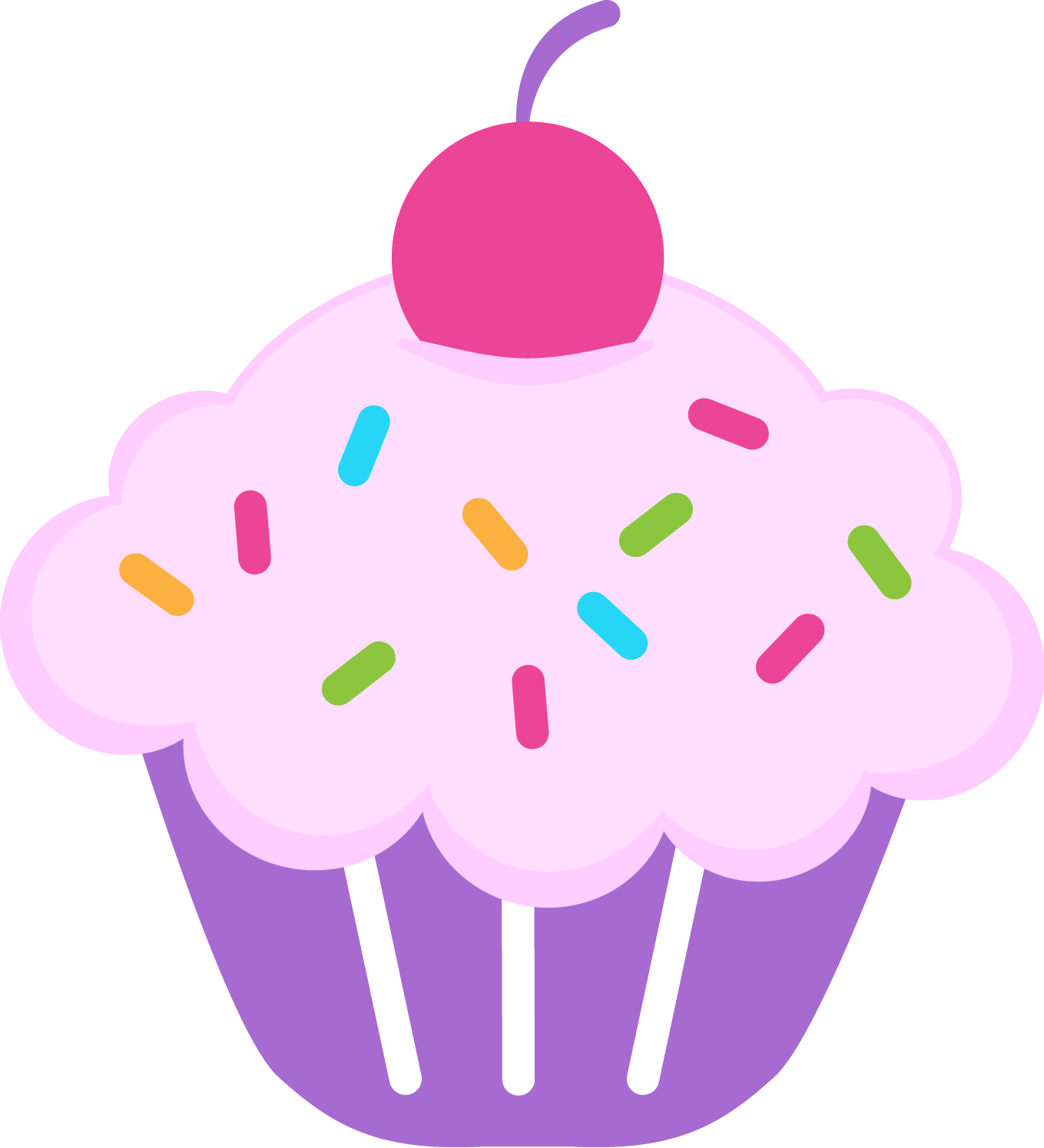 Cupcake Clipart Cute - Cupcake Png (1359x1495)