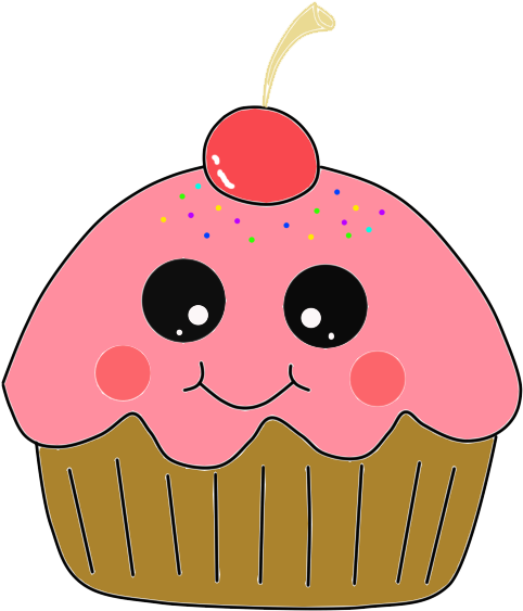 Cupcake Halloween Cake Muffin Cartoon Clip Art - Cupcake Halloween Cake Muffin Cartoon Clip Art (490x567)