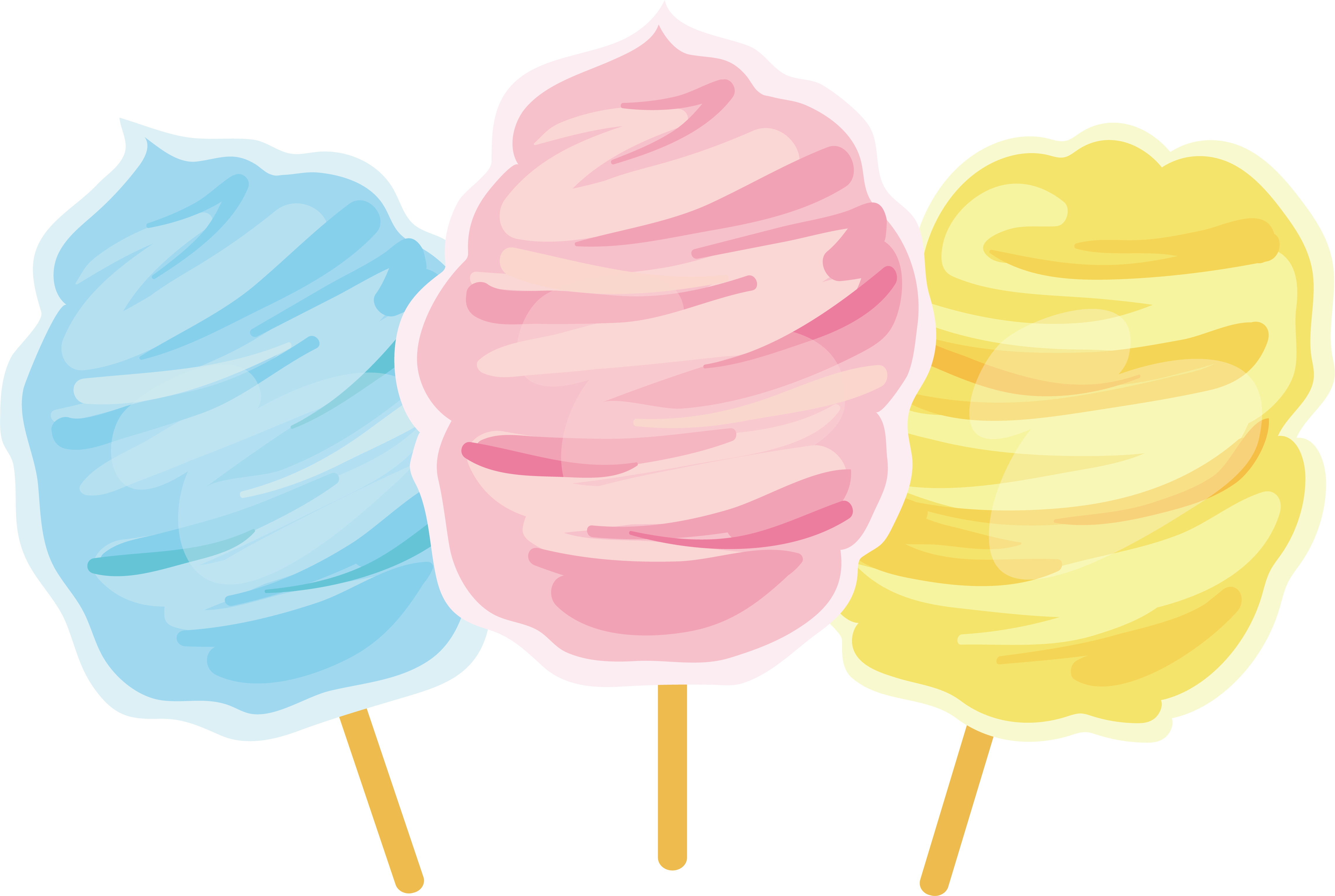 Cotton Candy Lollipop Zefir - Cotton Candy (4566x3066)