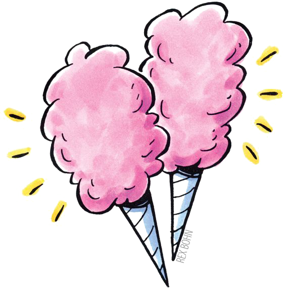 Cotton Candy Food Clip Art - Cotton Candy Food Clip Art (564x574)