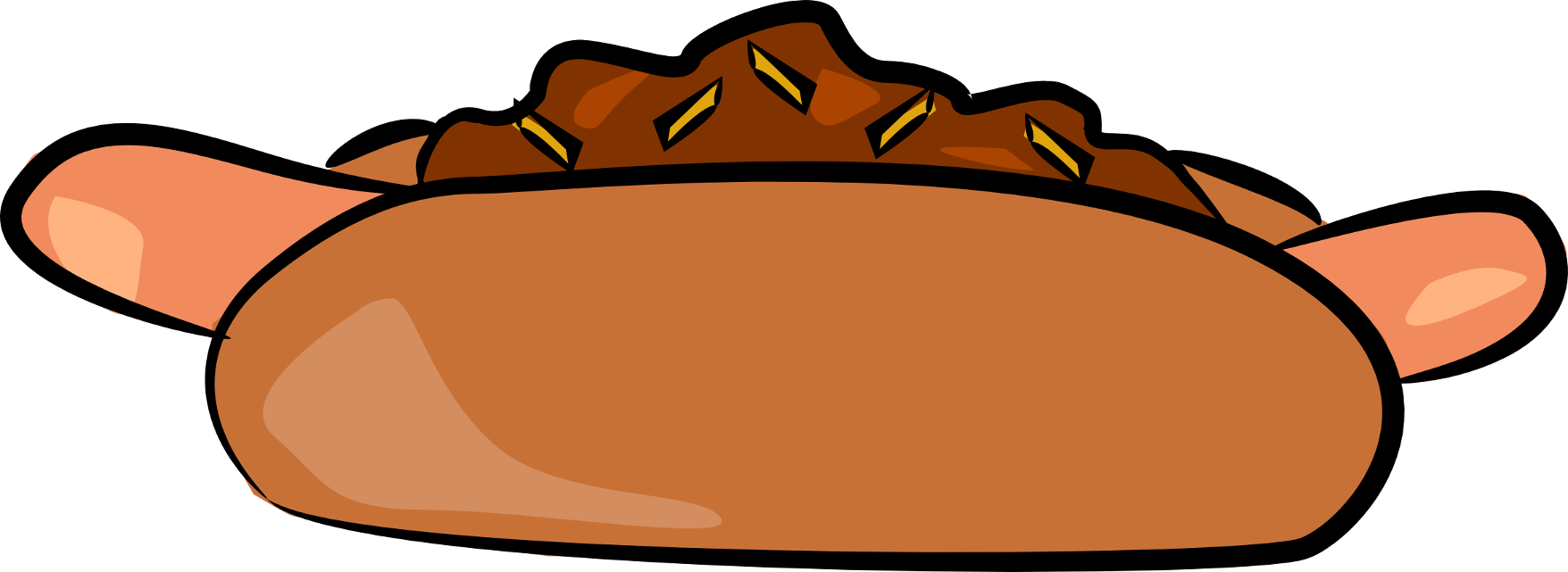 Images For > Corn Dog Clipart - Clip Art (1756x641)