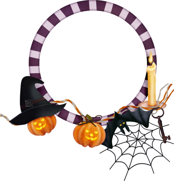 Halloween Border Png Background Image - Imagenes Halloween En Png (600x624)