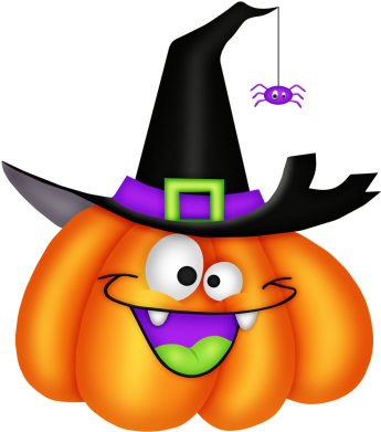 Halloween Ii, Happy Halloween, Halloween Clipart, Halloween - Buenos Dias Feliz Halloween (400x450)