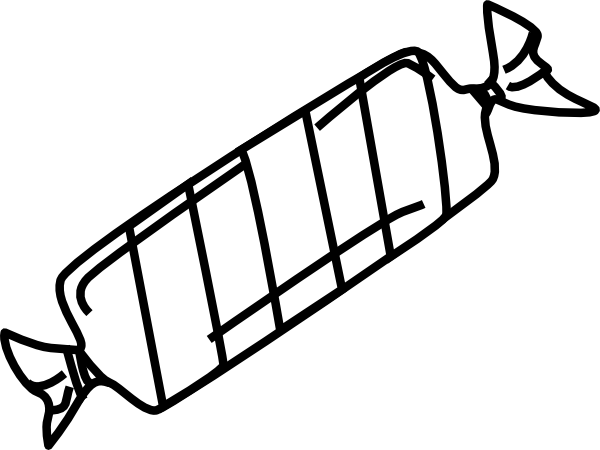 Candy Black And White Black And White Candy Clipart - Candy Clipart Black And White (600x450)