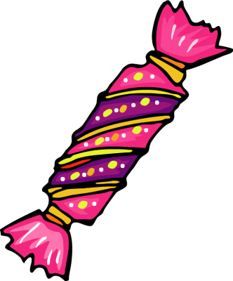 Best Candy Clipart Wrapped Candy Clipart Clipartsgram - Wrapped Piece Of Candy (332x400)