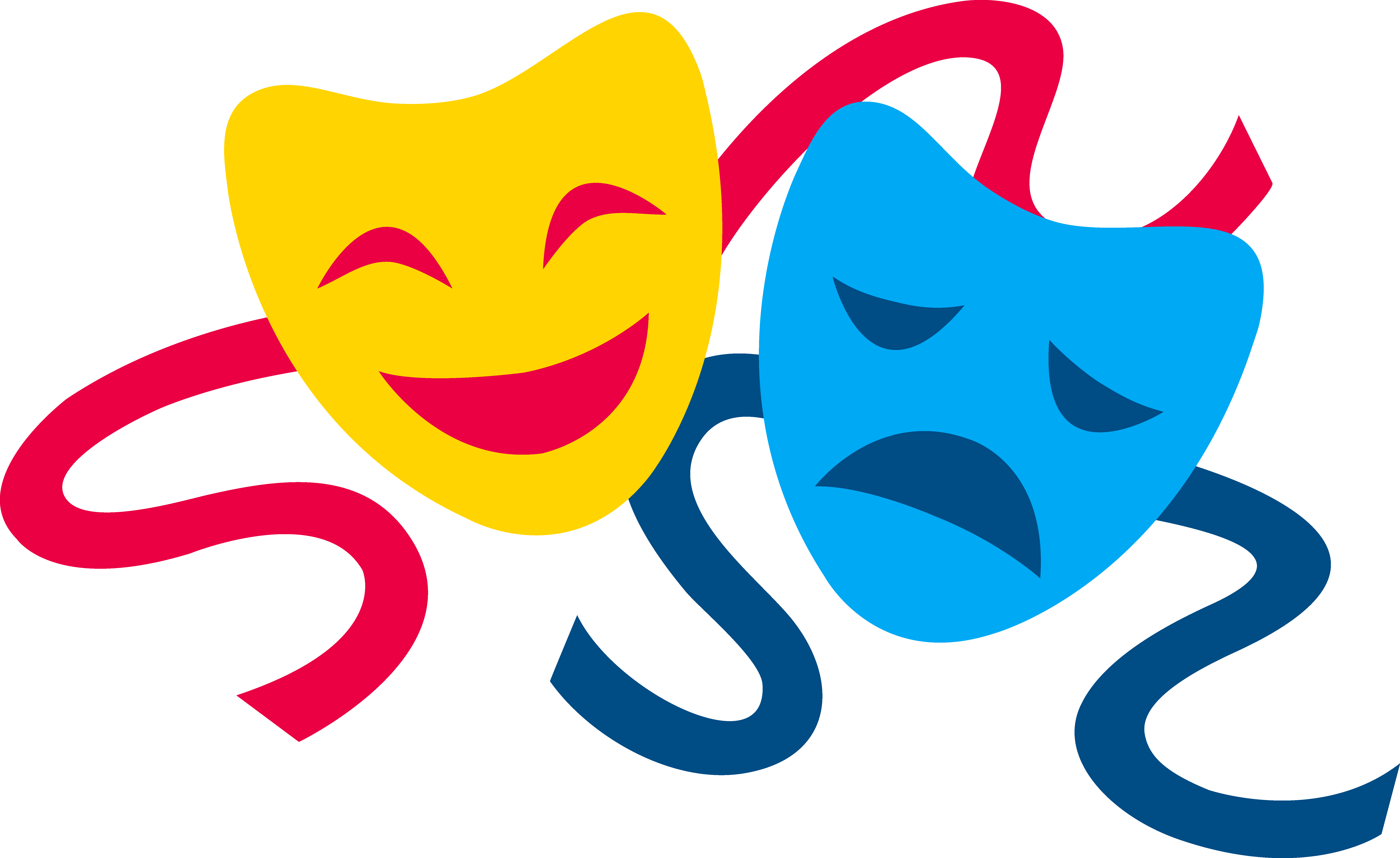 Theatre Clip Art - Theatre Masks Clip Art (7859x4820)