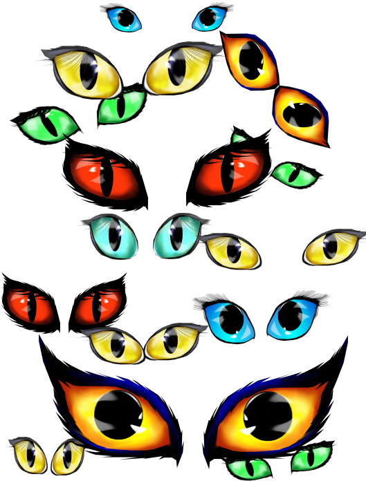 Halloween Eyes Cliparts - Halloween Eyes Clip Art (550x733)