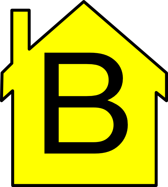 Yellow House Outline Clip Art At Clker - Hybernska Kampus (540x598)