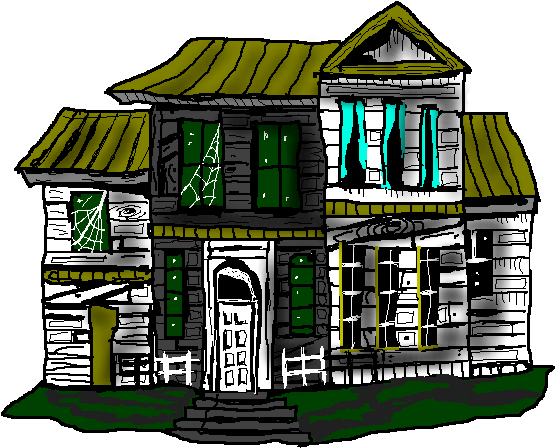 Top 91 Haunted House Clip Art - Cartoon (564x493)