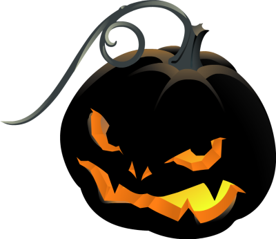 Haunted House Clipart Jack O Lantern - Halloween Jack O Lantern Clipart (400x346)
