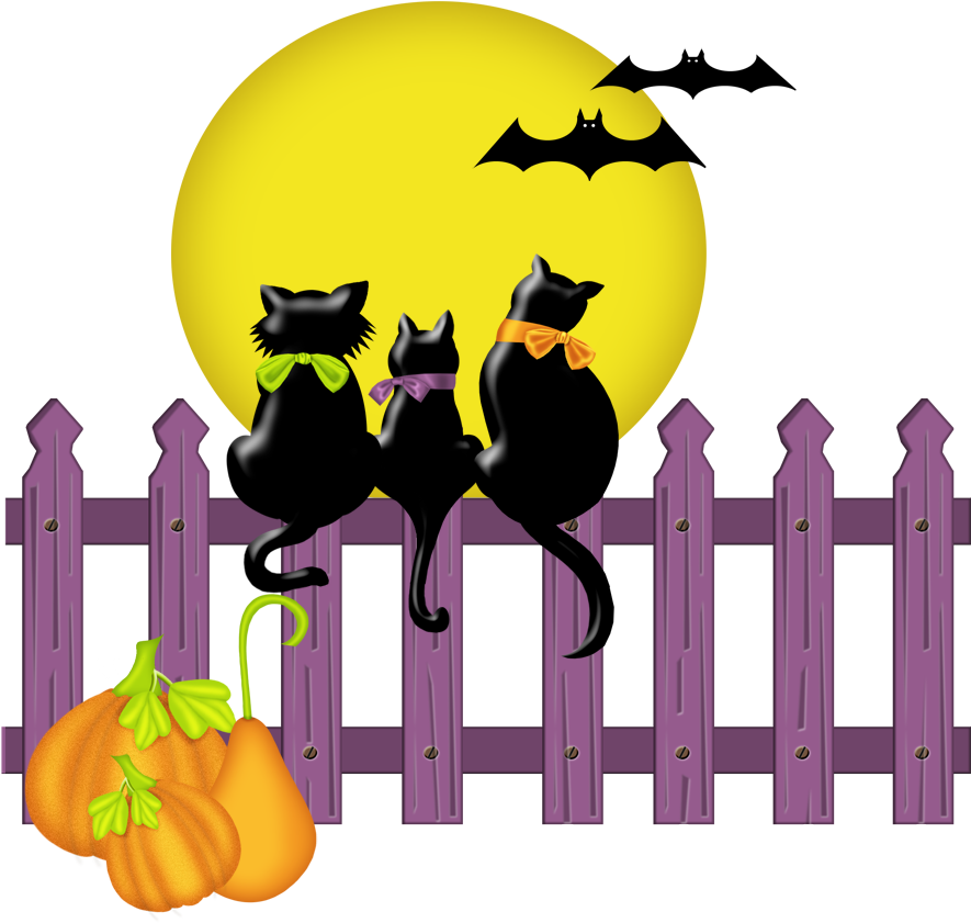 Http - //rosimeri - Minus - Com/mbvb4ov0nnhzl5 - Cats On A Fence Clipart (900x900)