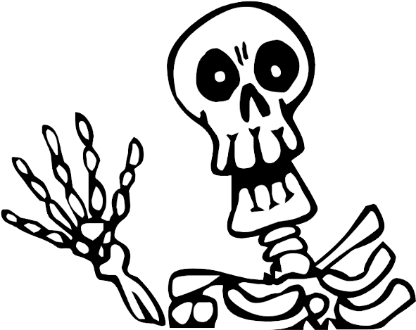 Free Trick Or Treat Clipart - Halloween Scary Clipart (600x475)