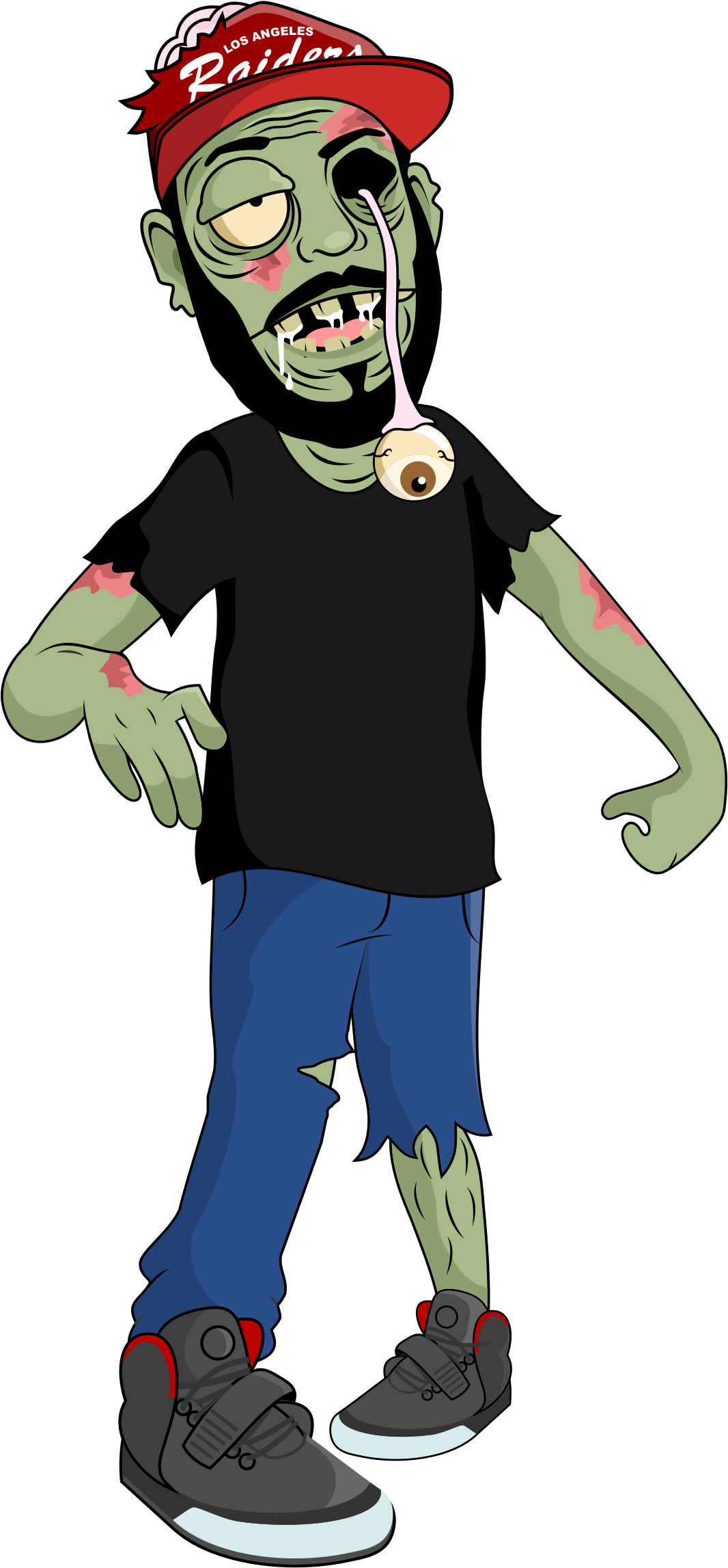 Zombie - Clipart - Zombie Cartoon Transparent (1567x2501)