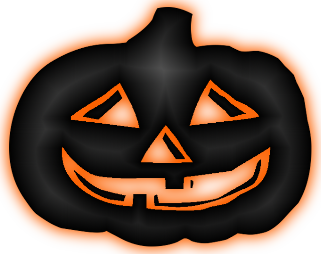 Halloween Transparent Png Image - Calabaza Negra Halloween Png (640x507)