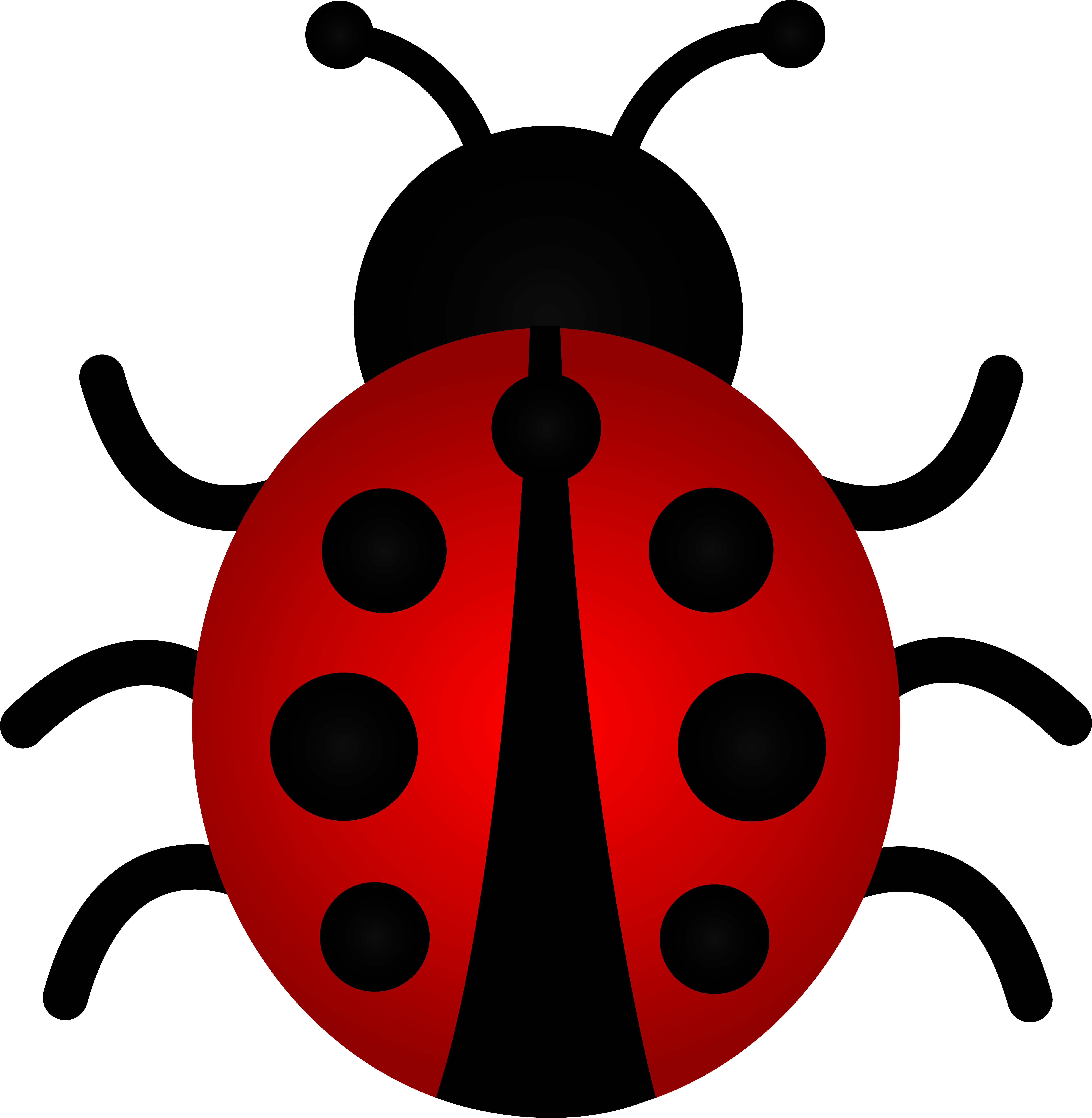 Clipart Cartoon Bugs - Ladybug Clipart (6023x6167)