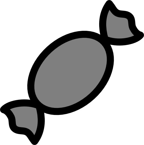 Gray Candy Clip Art - Candy Png (594x598)