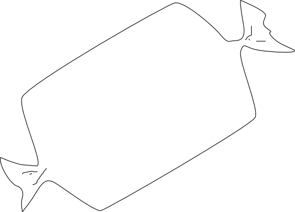 B&w Candy Big Clip Art At Clker - Proximity Card (600x430)