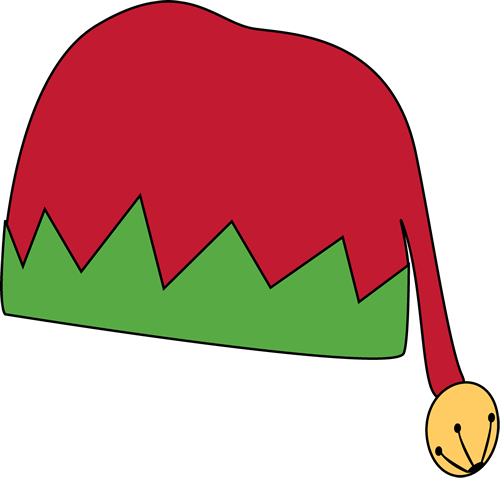 Elf Clipart Green Santa Hat - Christmas Elf Hat Clipart (500x478)