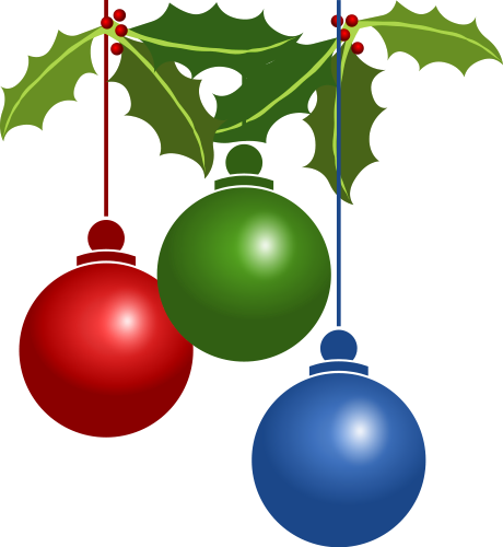Free Christmas Ornaments - Christmas Decorations Clipart (728x791)