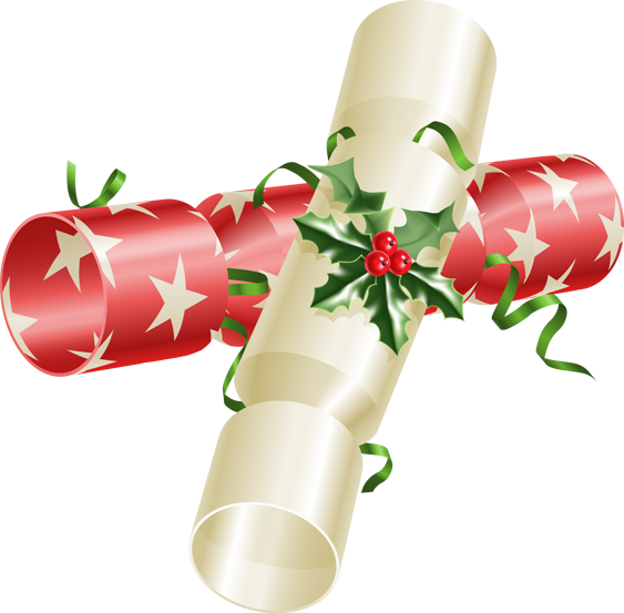 Crackers - Clip Art Christmas Crackers (563x553)