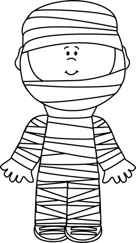 Halloween Clip Art - Black And White Boy Clip Art (280x500)