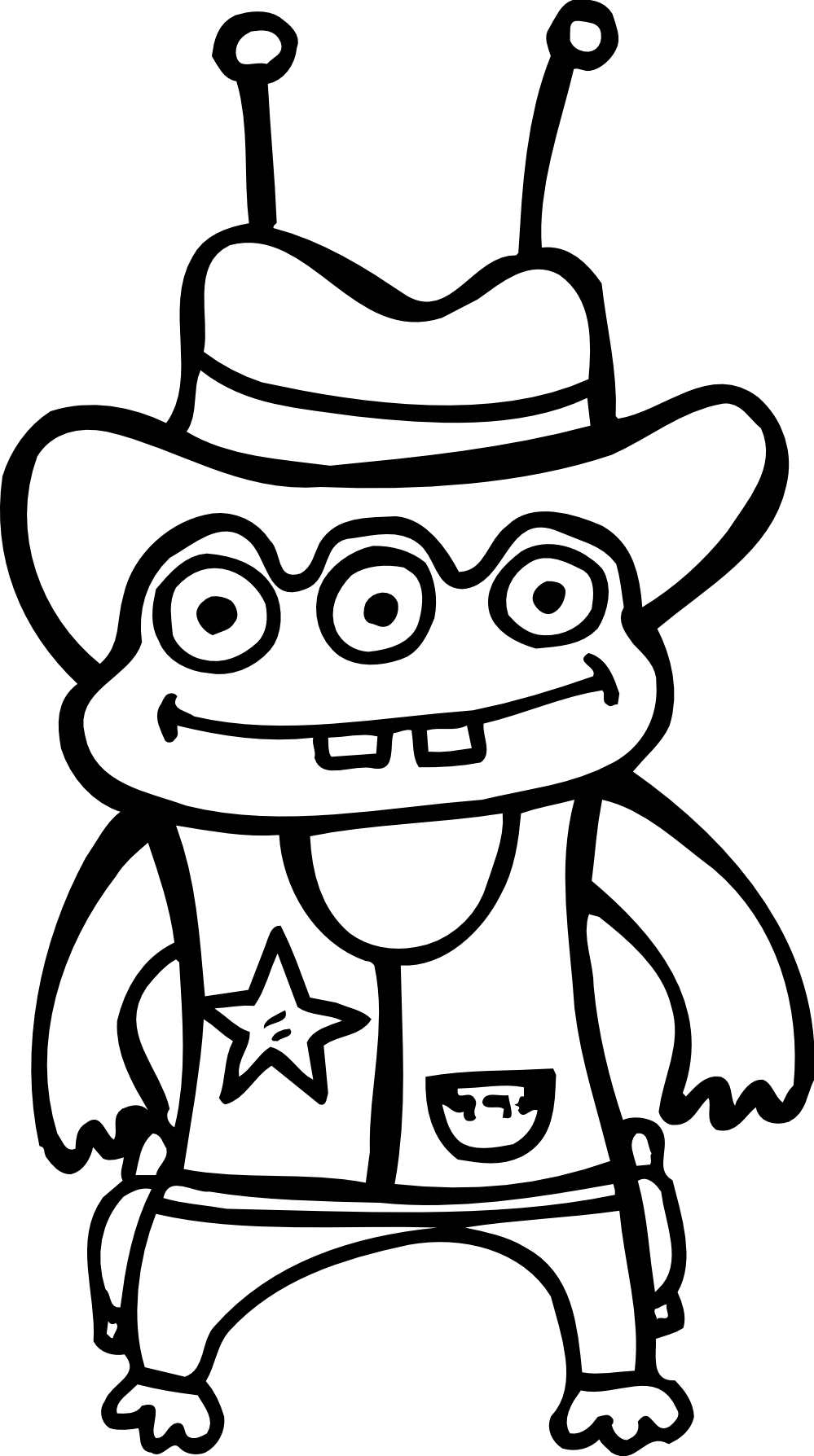 Artfavor Alien Black White Line Art 555px - Aliens Black And White (999x1788)