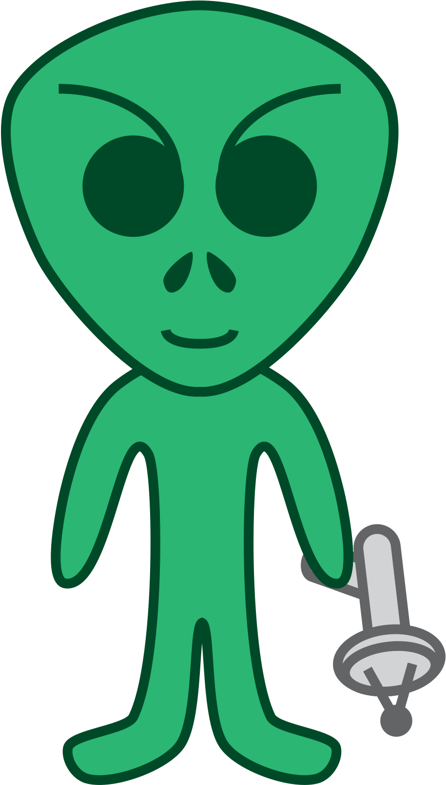 Clipart Cartoon Alien - Cartoon Alien Png (2400x2400)