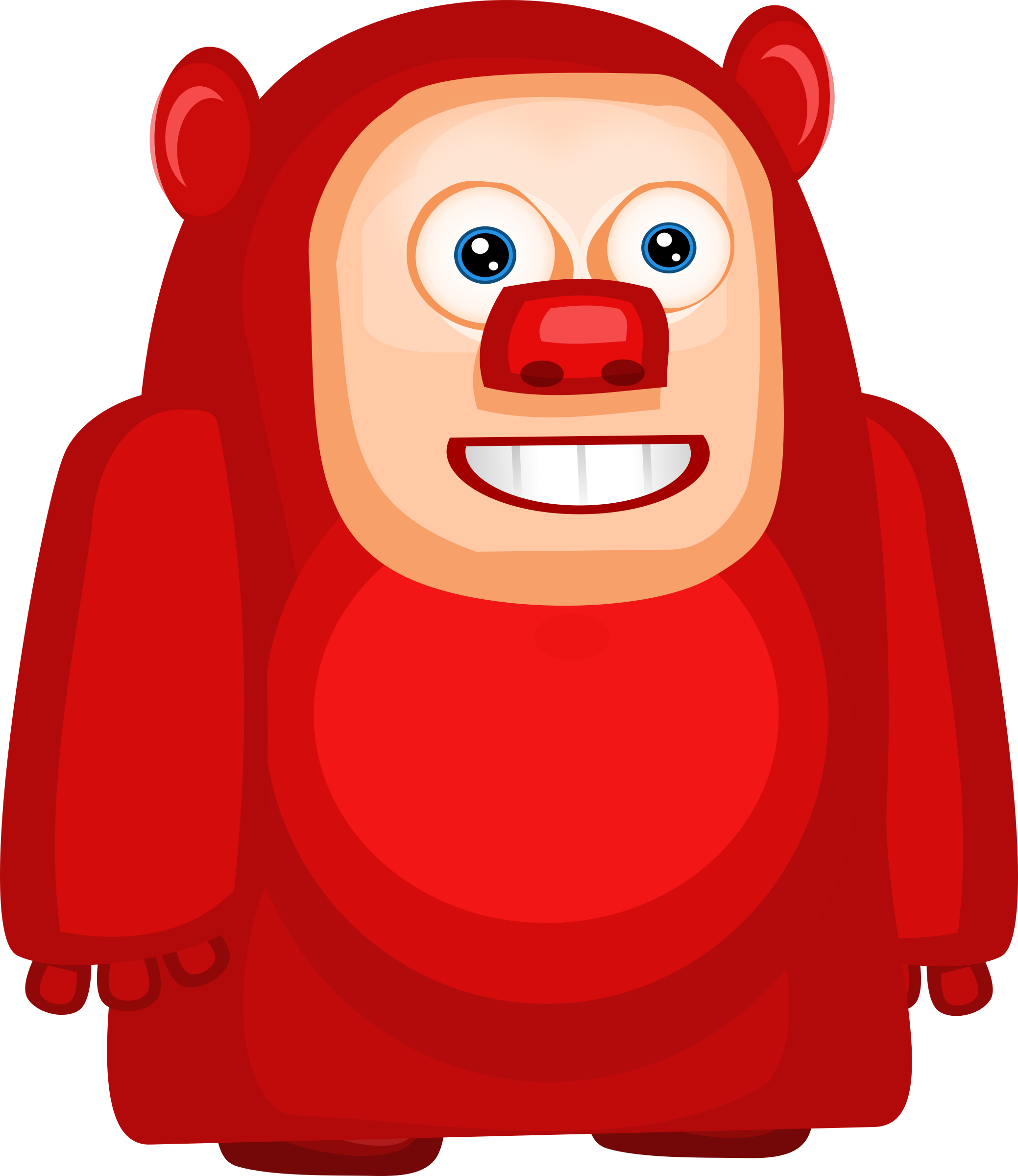 Alien Clipart Red Alien - Fat Alien Clipart (2078x2400)