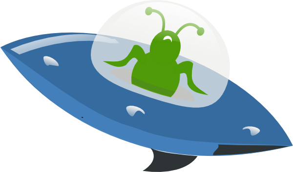 Ufo Down Clip Art - Android (600x353)