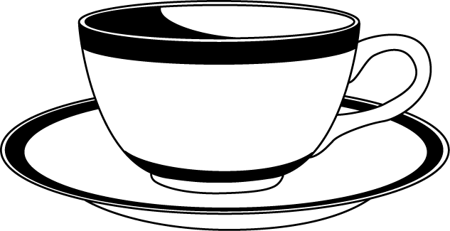 Saucer 20clipart - Cup And Saucer Clip Art (633x325)