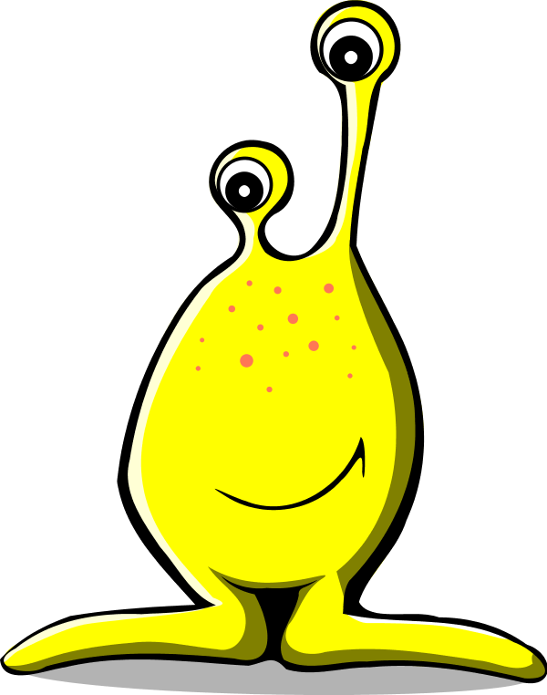 Comic Alien Vector Clip Art Dysyg2 Clipart - Alien Clip Art (600x762)