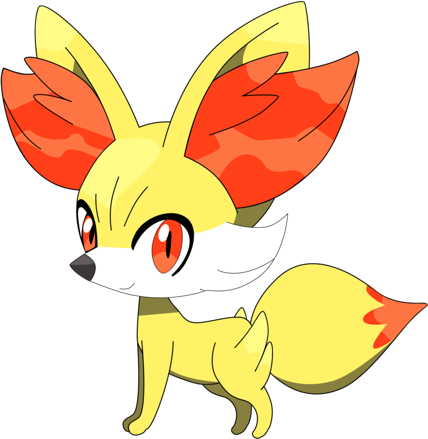 My First Vector Of Fennekin - Fennekin Transparent Background (886x901)