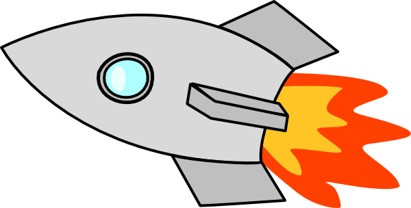 Ufo Clipart Rocketship - Space Craft Clip Art (600x304)